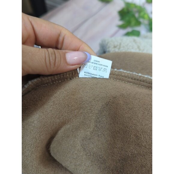 STUDIO NOOS Women's Tote Bag SHEARLING TEDDY SOFT FURRY FUZZY TRENDY AMSTERDAM - Picture 3 of 7